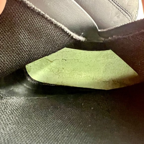 Merrell Travvy Black Leather Waterproof Boots Size 7.5 Bootie Mid Calf Size Zipp - Picture 4 of 14